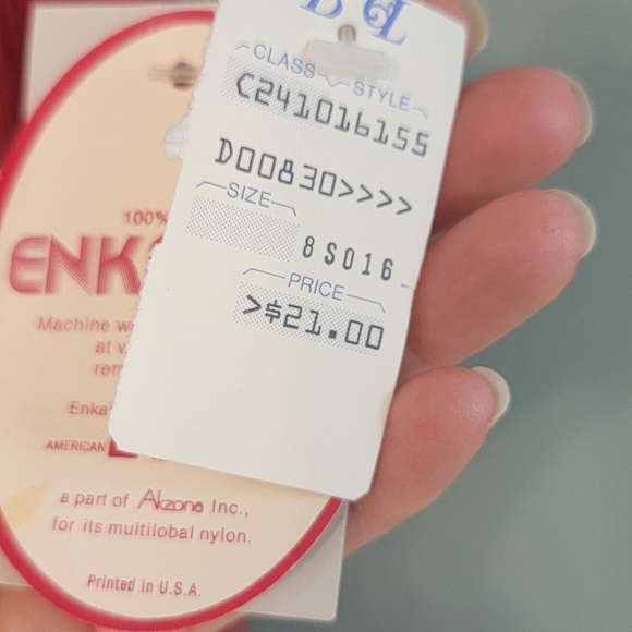 Vintage Tom Bezduda For Barad Union Made NWT Romatic Lace Nightgown‎ Size L - Picture 17 of 17